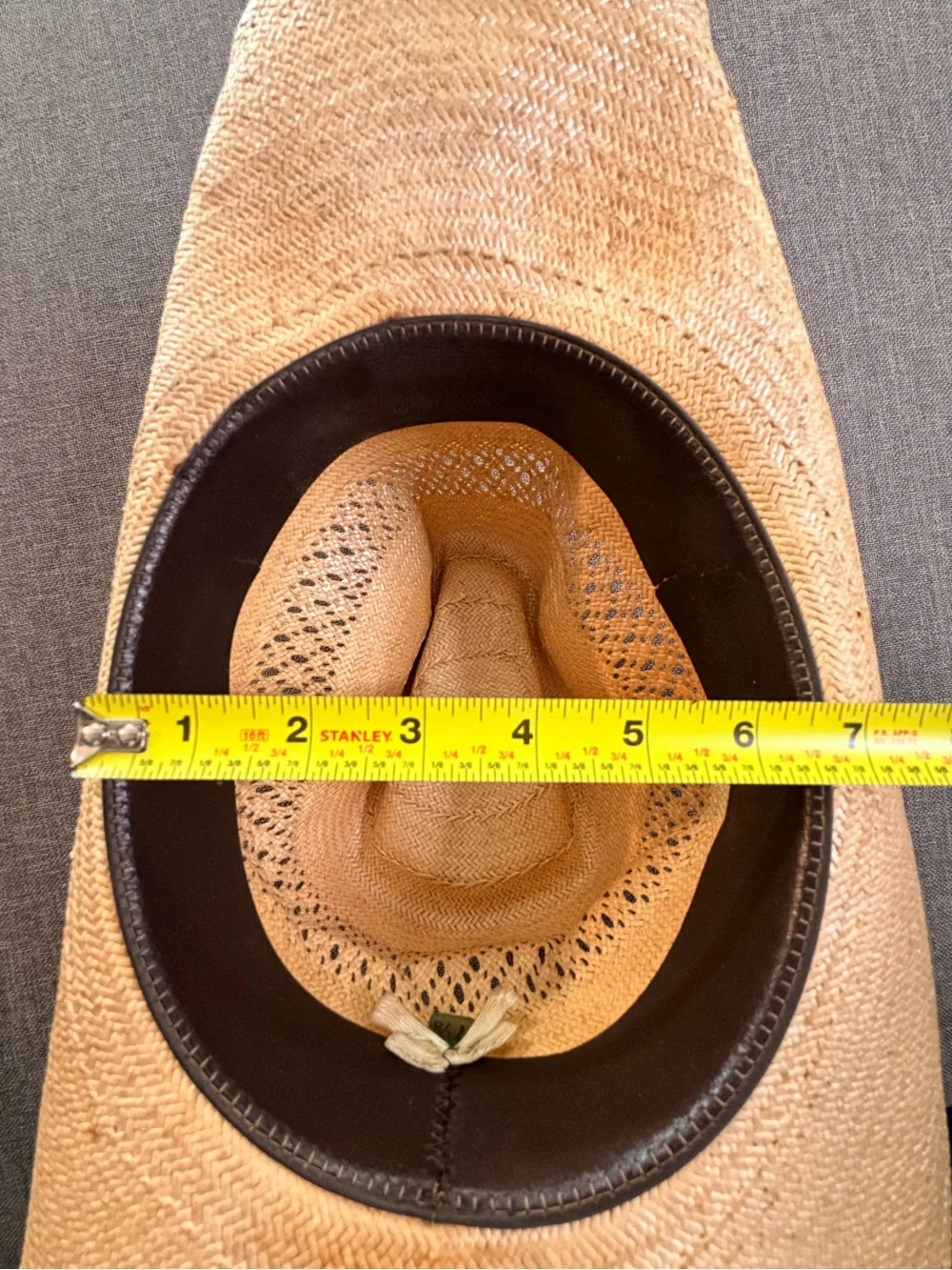 Stetson Vintage Set of 2 Brown Straw Western Hat with Chin Cord Cowboy Unisex